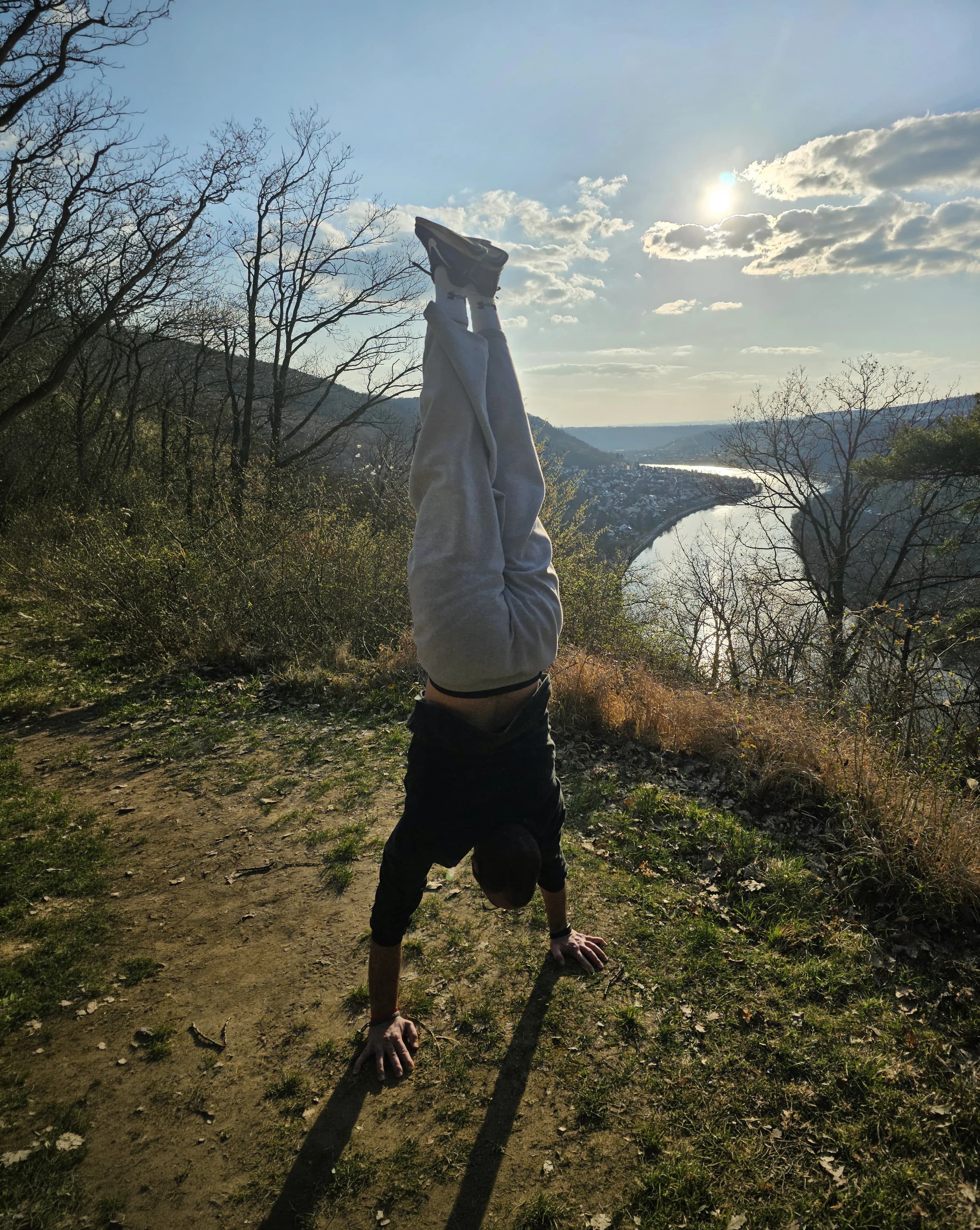 Professional doing exercises in home office